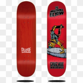 Cruzade The Mutant Elbow - Cruzade Mutant, HD Png Download - skateboard deck png