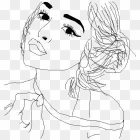 Drawing Edits Outline - Line Art, HD Png Download - maggie lindemann png
