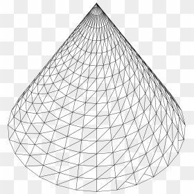3d Cone Wireframe Clip Arts - Cone Wireframe, HD Png Download - wireframe png