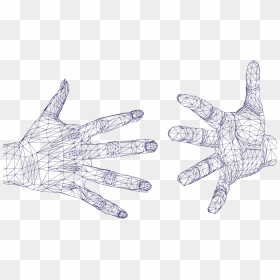 Wireframe Hand Png , Png Download - Hand Wireframe Free Download, Transparent Png - wireframe png