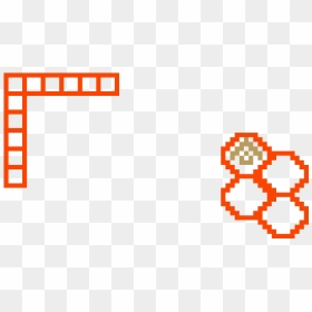 Hexagon Pixel Art, HD Png Download - hexagon grid png