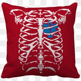 Throw Pillow, HD Png Download - ribcage png