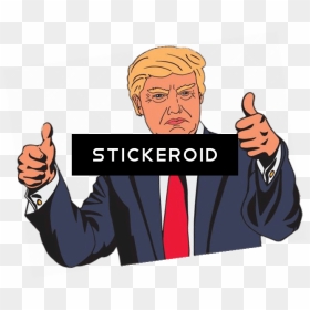 Trump Clipart Thumbs Up - Clipart Donald Trump Cartoon, HD Png Download - trump thumbs up png