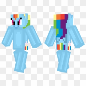 Minecraft Skin Steve Hd , Png Download - Minecraft Rainbow Dash Skin, Transparent Png - steve skin png