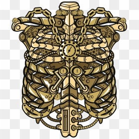 Steampunk Ribcage, HD Png Download - ribcage png