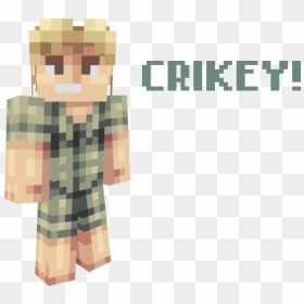 Steve Irwin Minecraft Skin, HD Png Download - steve skin png