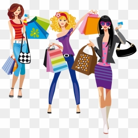 Woman Shopping Clipart Png Download Transparent Png, Png Download - compras png