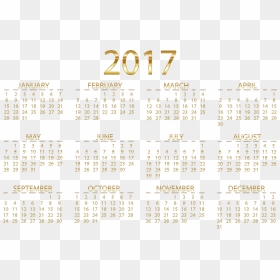 Calendar 2017 Png - Calendar, Transparent Png - 2017 gold png