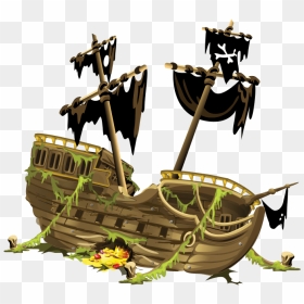 Transparent Shipwrecked Clip Art - Shipwreck Png, Png Download - sunken ship png