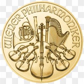 Vienna Philharmonic 1oz Gold Coin - Vienna Philharmonic Coin 1 Oz, HD Png Download - 2017 gold png