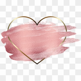 #freetoedit #corazon #rosa #dibujo #pintura #pinturarosa - Rose Gold Heart Png, Transparent Png - corazon rosa png