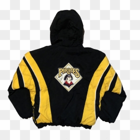 90"s Pittsburgh Pirates Starter Jacket Black/yellow - Hoodie, HD Png Download - pittsburgh pirates png