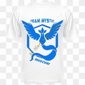 Заказать Футболка С Принтом Pokemon Go - Pokemon Go Team Mystic, HD Png Download - pokemon go teams png