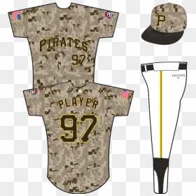 Pirates Camo Uniform - Cleveland Indians Home Uniforms, HD Png Download - pittsburgh pirates png