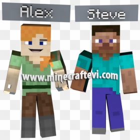 Steve - Minecraft, HD Png Download - steve skin png