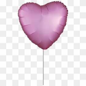 Globo Corazon Metalico Rosa, HD Png Download - corazon rosa png