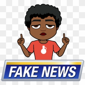 First, What Is Fake News - Fake News Emoji, HD Png Download - bitmoji png