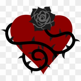 Clipart Rose Thorn - Black Rose Cutie Mark, HD Png Download - rose thorns png