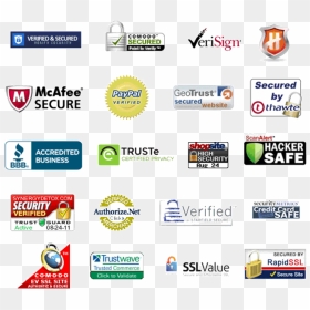 Ecommerce Trustmarks - Trusted Website Logo, HD Png Download - mcafee secure logo png
