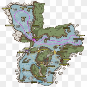 Map Of Pirate Pirates , Png Download - Skull Island Map Pirate 101, Transparent Png - pittsburgh pirates png