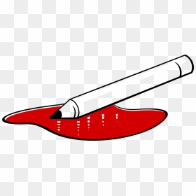 Blood Vessel Pencil Drawing Red Free Commercial Clipart - Blood Pencil Png, Transparent Png - sangue png