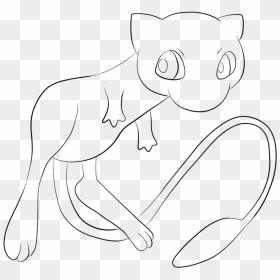 Daydreaming By Behindclosedeyes00 - Mew Lineart, HD Png Download - pokemon mew png