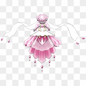 719diancie-mega M17 - Pokemon Pink Diamond, HD Png Download - pokemon crystal png