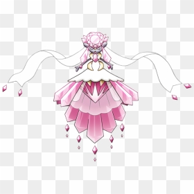 719diancie-mega M17 - Pokemon Pink Diamond, HD Png Download - pokemon crystal png