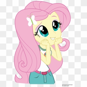 Fluttershy Vector Mlp Human - Fluttershy Legend Of Everfree, HD Png Download - human vector png