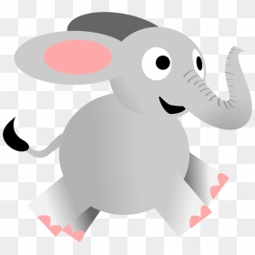 Thumb Image - Running Elephant Clip Art, HD Png Download - elephant vector png