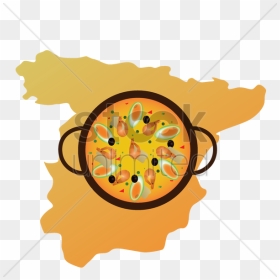 Paella Clipart Main Dish - Vector Paella Clipart Free, HD Png Download - paella png