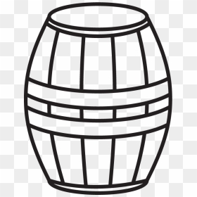 Line Drawing Of Keg, HD Png Download - beer barrel png