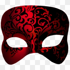 #mask #mascara #careta #antifaz #red #rojo #costume - Red Masquerade Mask Png, Transparent Png - antifaz png