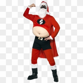 Santa Fat Suit Costume, HD Png Download - fat kid png