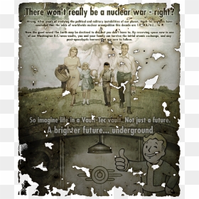 Fallout 3 Vault Tec Poster, HD Png Download - vhv