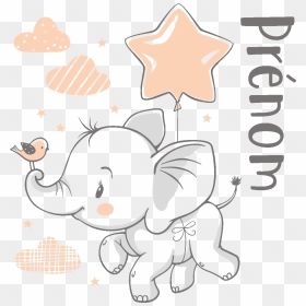 Transparent Mariposas Volando Png - Cute Baby Elephant Vector, Png Download - elephant vector png