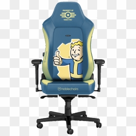Noblechairs Hero Series Real Leather Black, HD Png Download - vault tec png