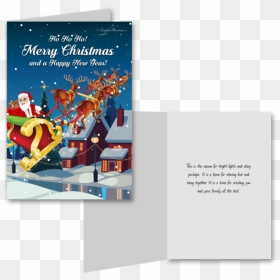 15 Greeting Cards And 15 Envelopes "ho Ho Ho Merry - Graphic Design, HD Png Download - ho ho ho png