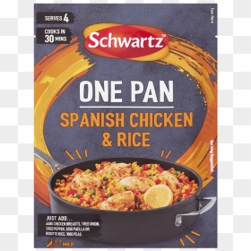 Schwartz One Pan Spanish Chicken Rice Recipe Mix - Schwartz One Pan Italian Chicken Risotto, HD Png Download - paella png