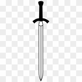 Sword Black And White, HD Png Download - sword blade png