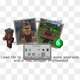 Minecraft, HD Png Download - minecraft villager png