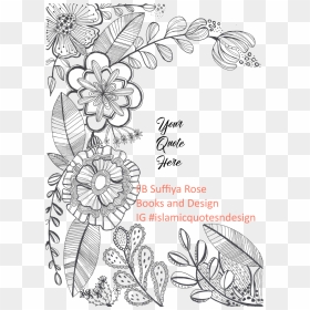 Floral Lines Illustration By Suffiya Rose Books And - Line Art, HD Png Download - floral lines png