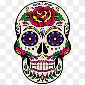 Thumb Image - Day Of The Dead Skull Drawings, HD Png Download - caveira png