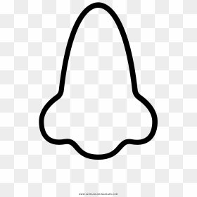 Nose Coloring Page - Line Art, HD Png Download - nariz png