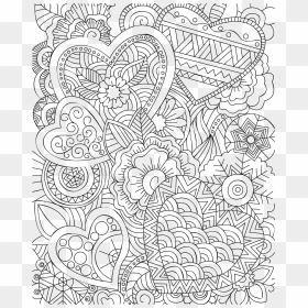 Hearts In A Line Svg Clip Arts - Christliche Ausmalbilder, HD Png Download - floral lines png