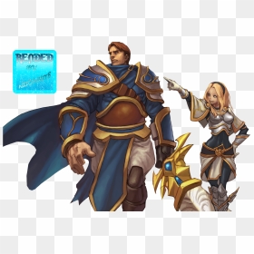 Png-garen X Lux - Brother And Sister League Of Legends, Transparent Png - garen png