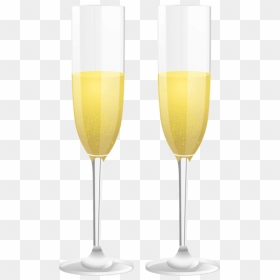 Free Png Download Two Champagne Glasses Png Images - Champagne Stemware, Transparent Png - champagne flute png