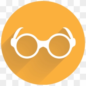 Yelllow-glasses - Illustration, HD Png Download - circle glasses png