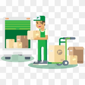 Delivery Man , Png Download - Png Delivery Cartoon Man, Transparent Png - delivery man png
