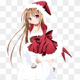 Christmas Anime Girl Transparent Background, HD Png Download - anime .png